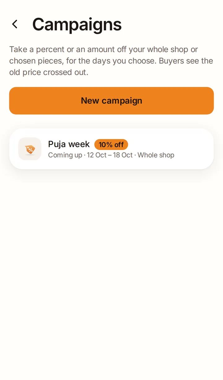 Your campaigns