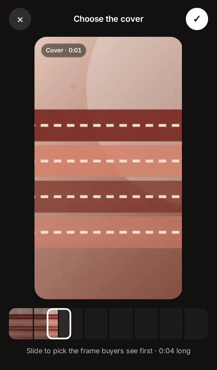 Choosing the cover frame of a video
