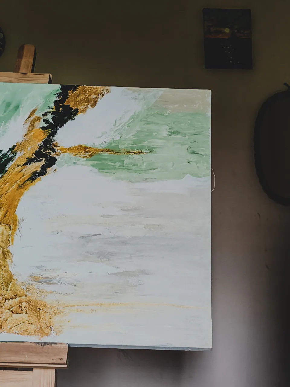Abstract textured painting
