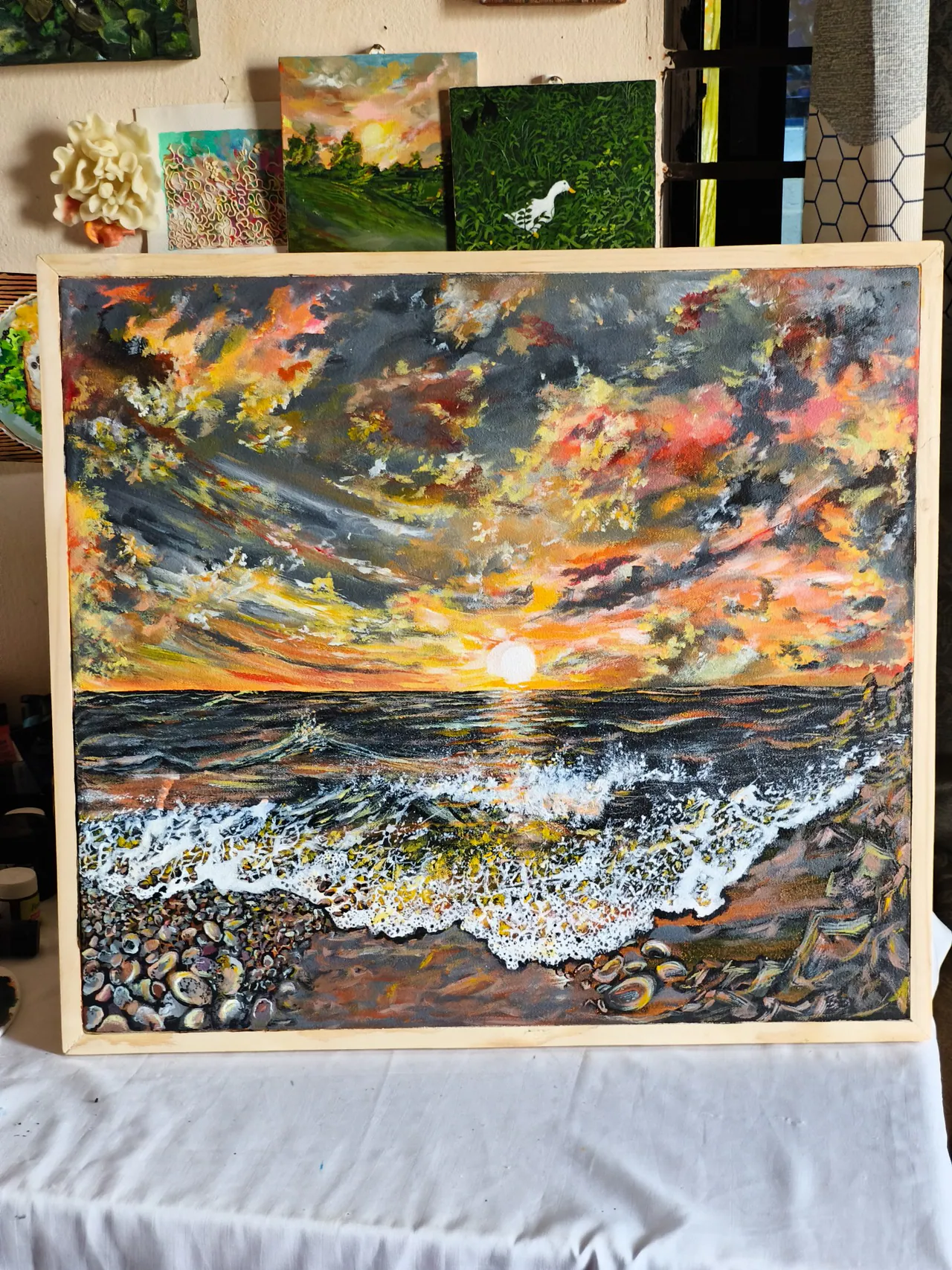 Glowing Sea on canvas