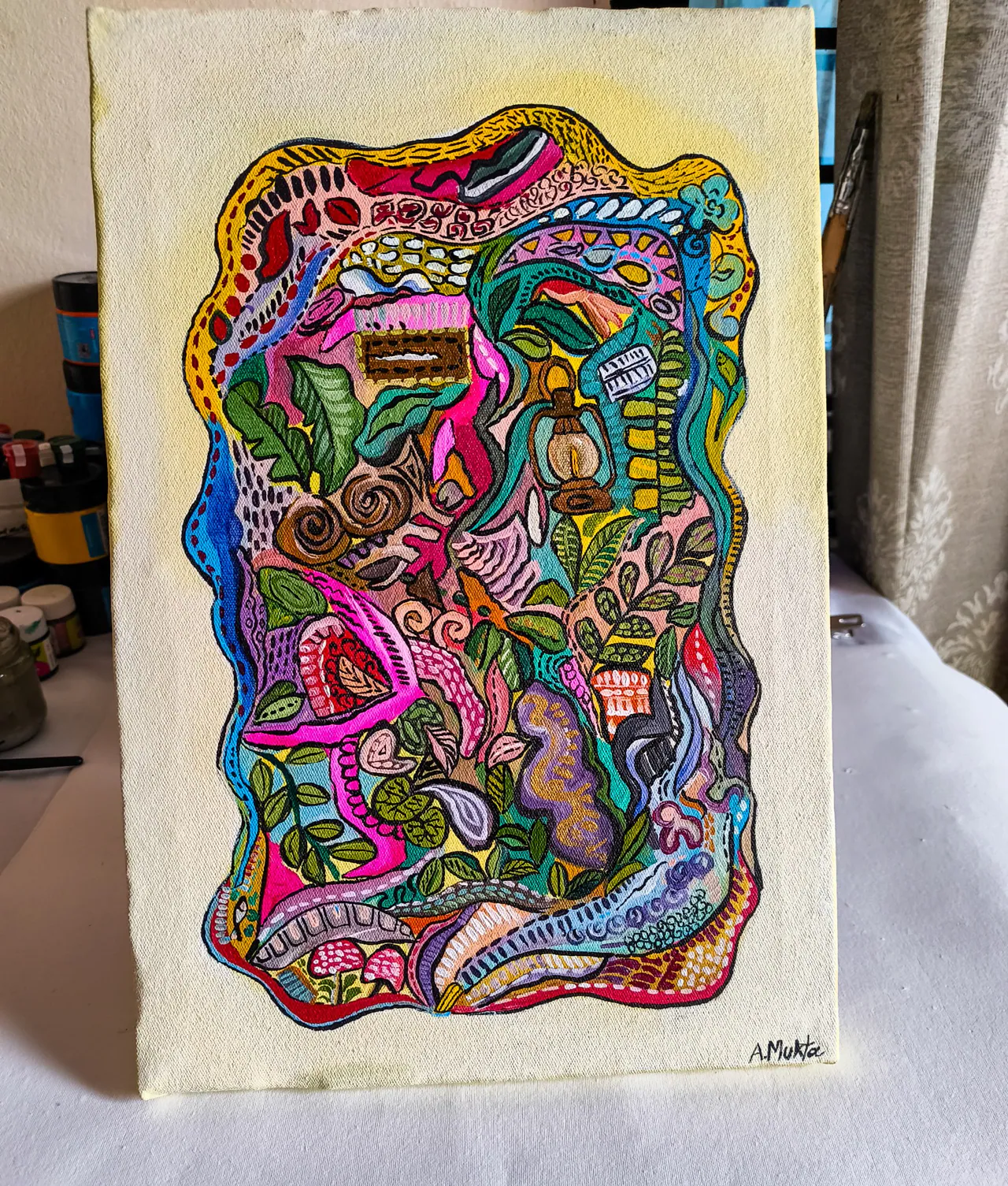 Folk Art on Canvas
