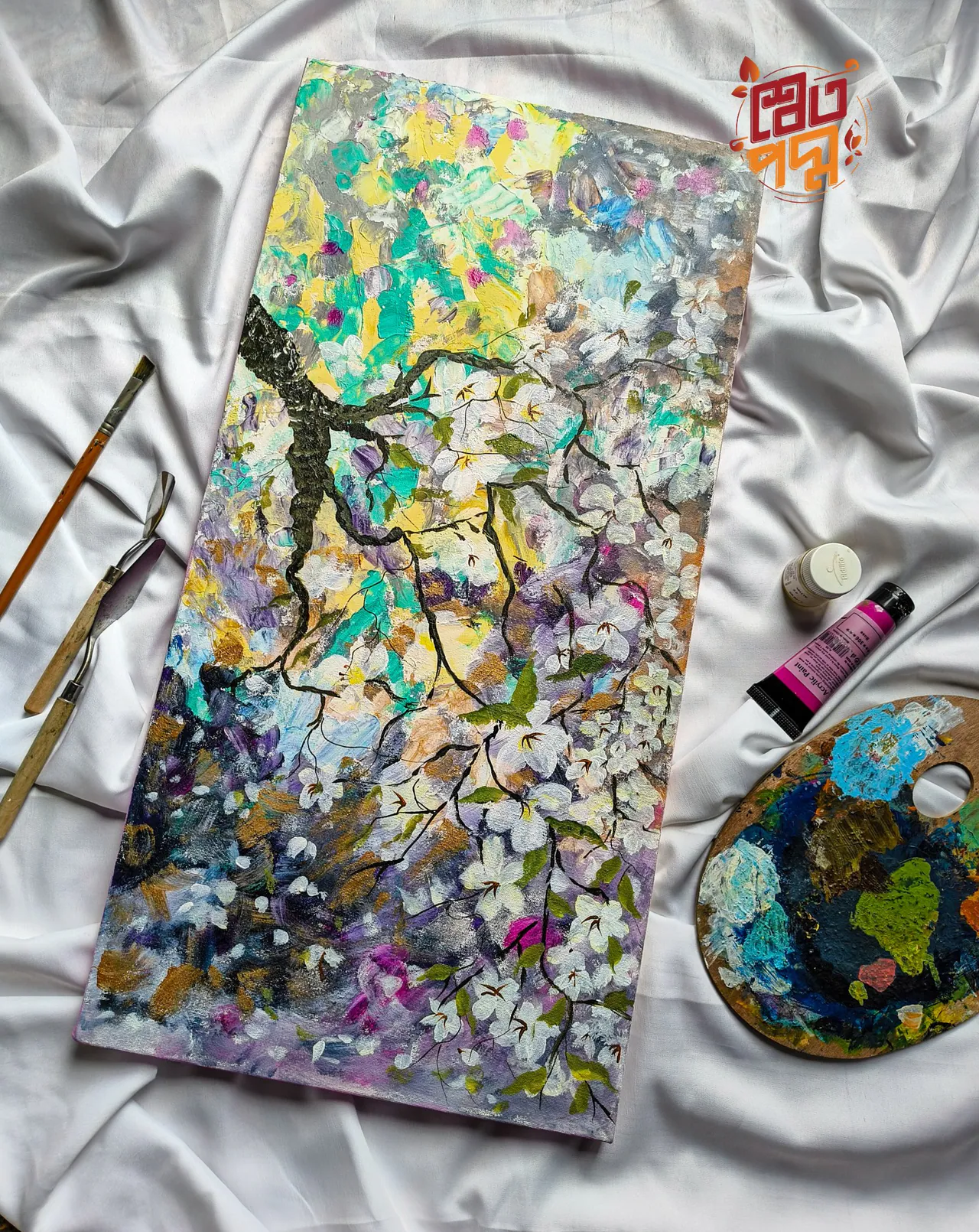 Cherry blossom painting