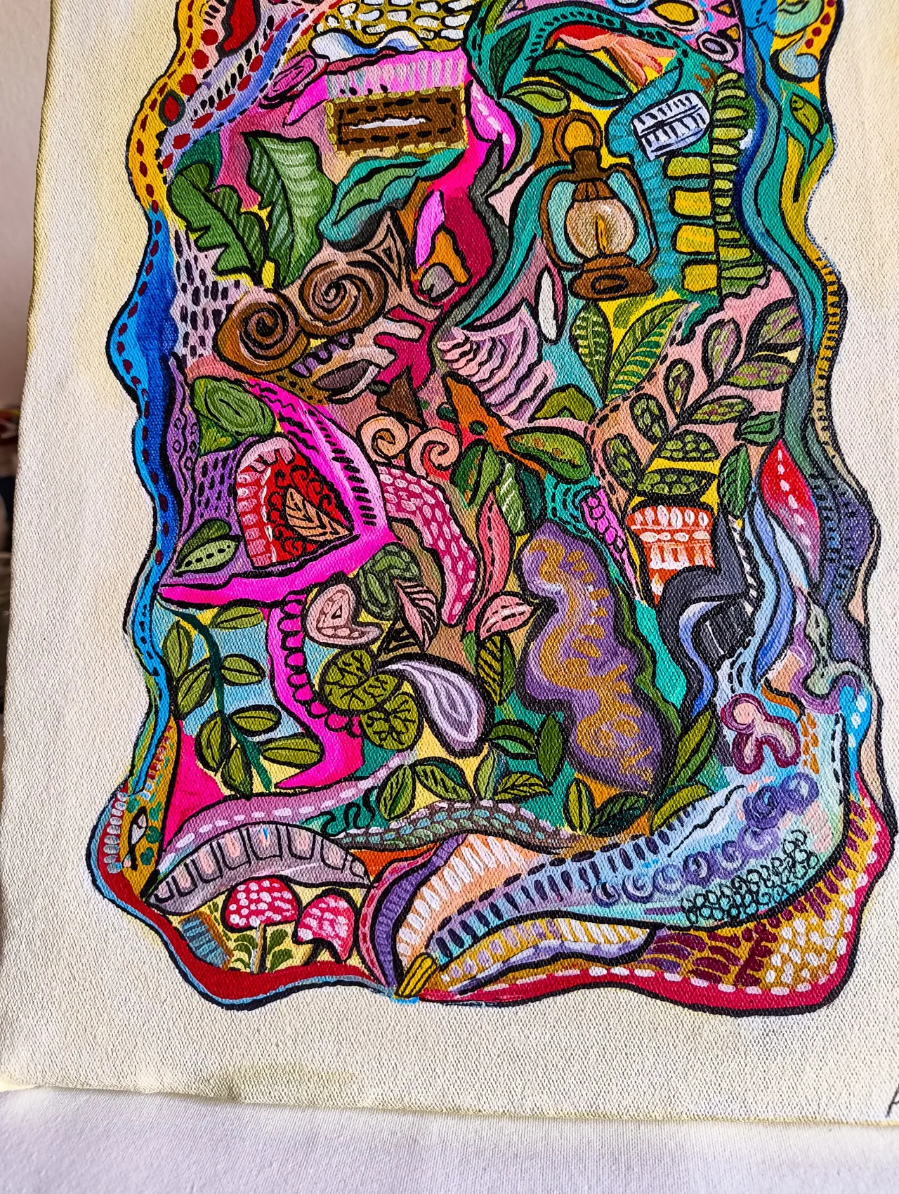 Folk Art on Canvas