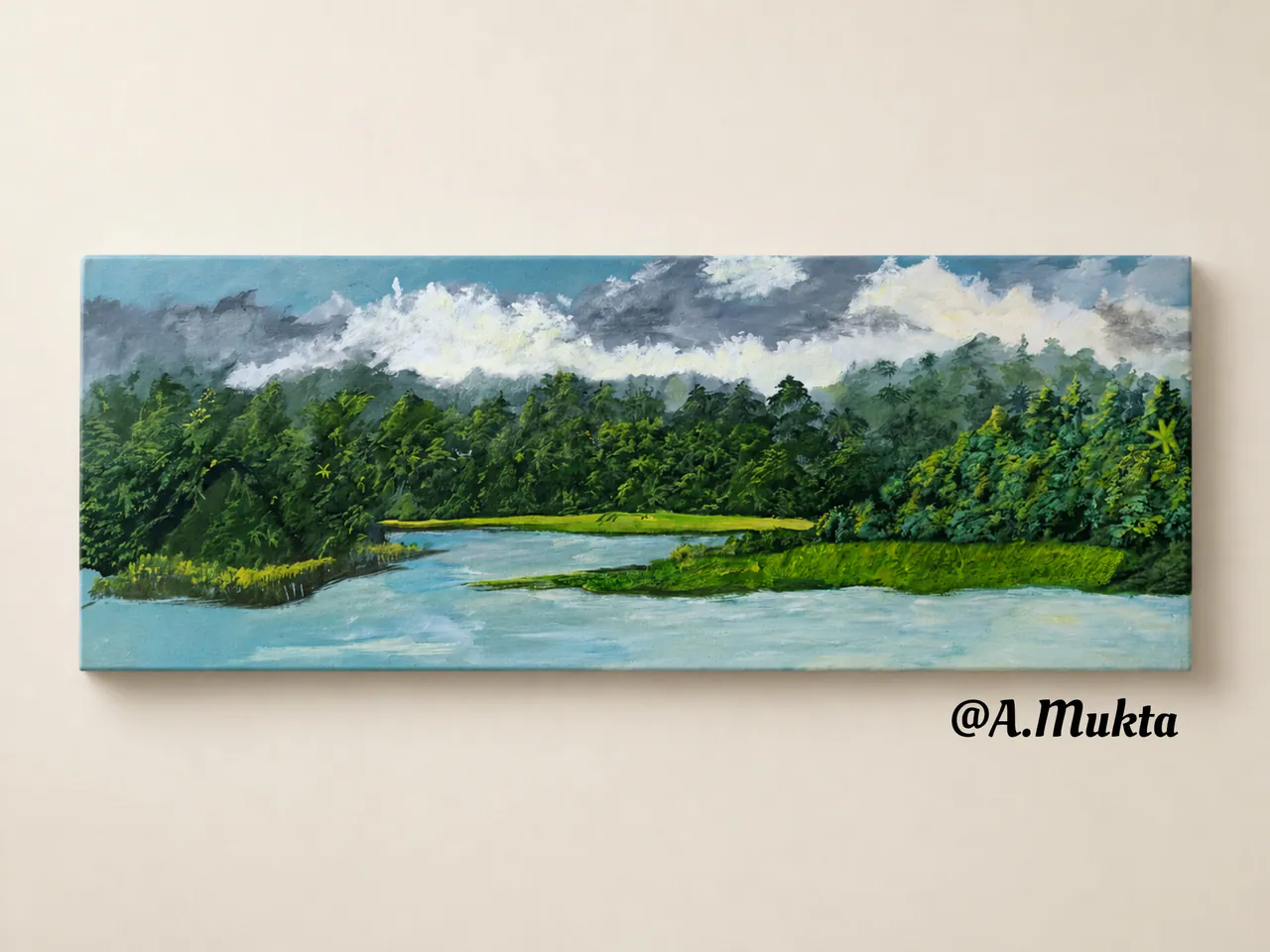 Kaptai Lake painting