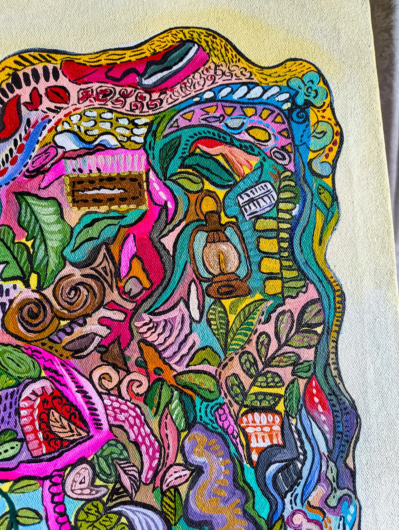 Folk Art on Canvas