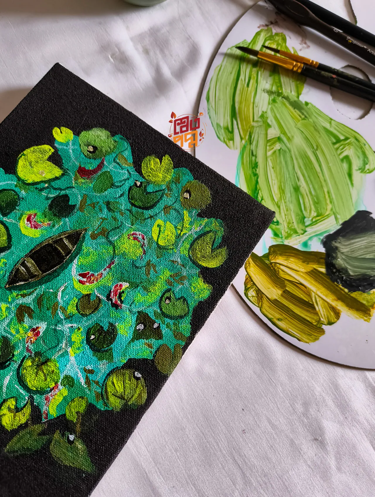 Secret Pond Painting