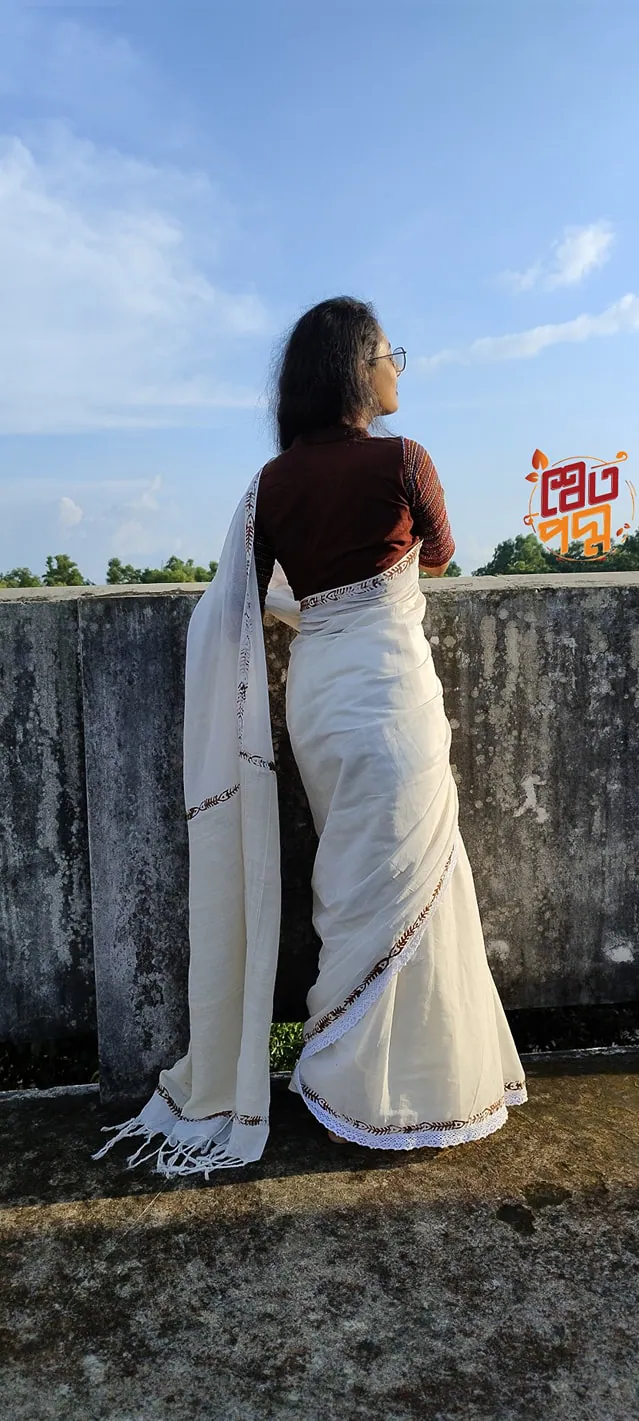 Handblock saree