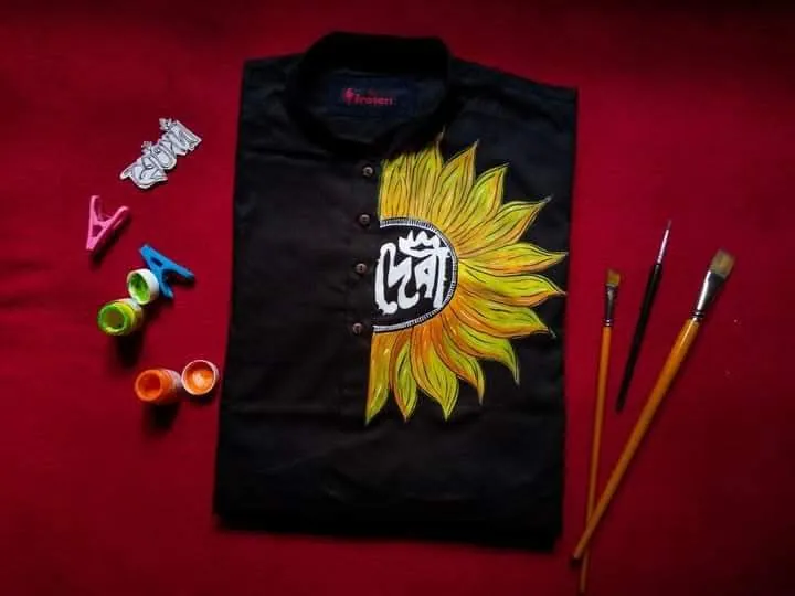 Handpainted Panjabi