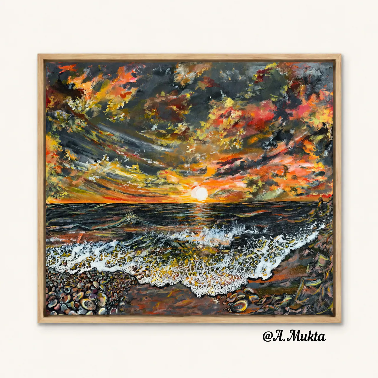 Glowing Sea on canvas