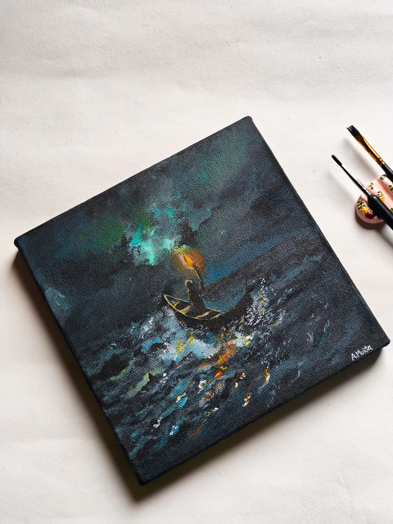 Wanderer in the sea