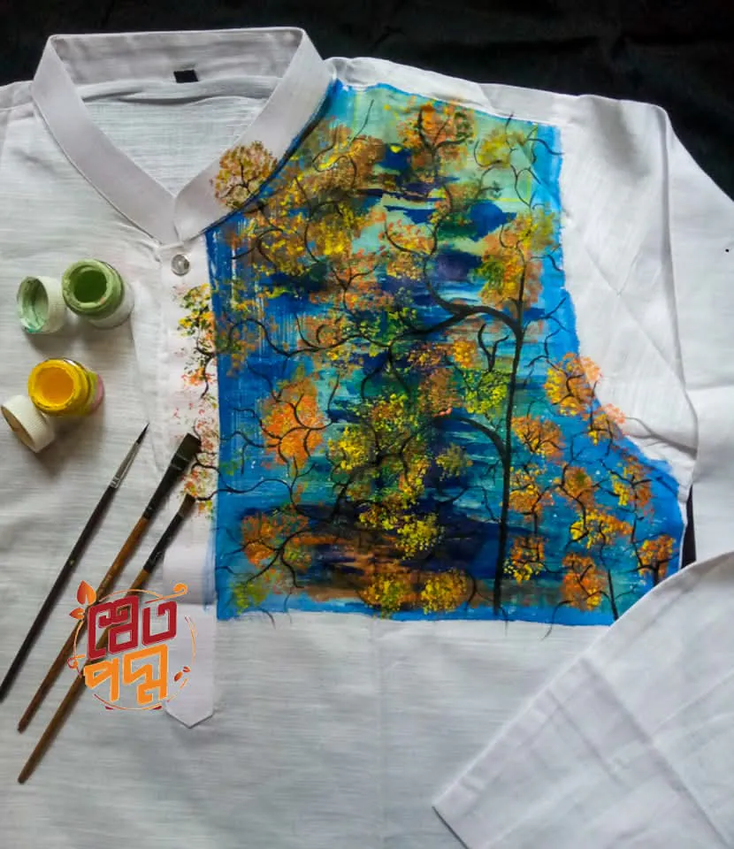 Handpainted Panjabi