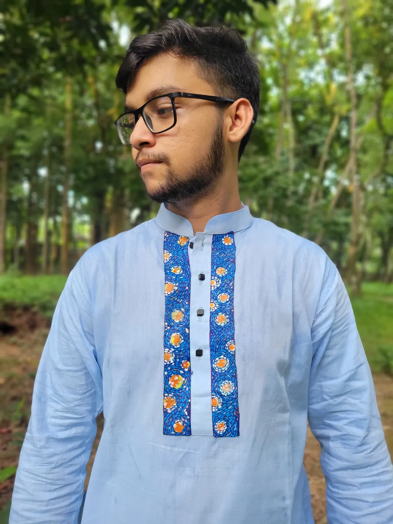 Starry night themed panjabi