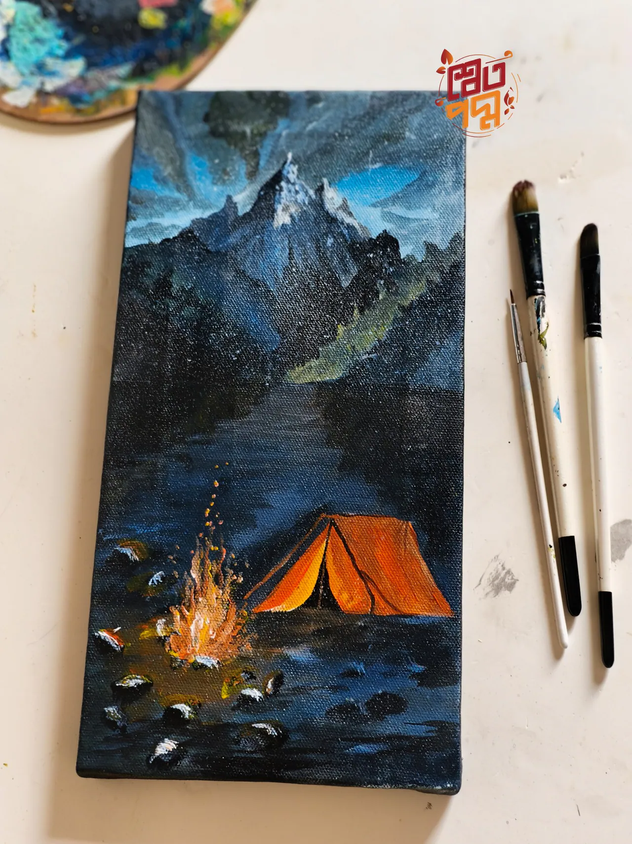 Campfire painting