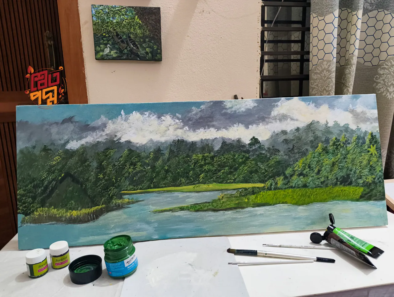 Kaptai Lake painting