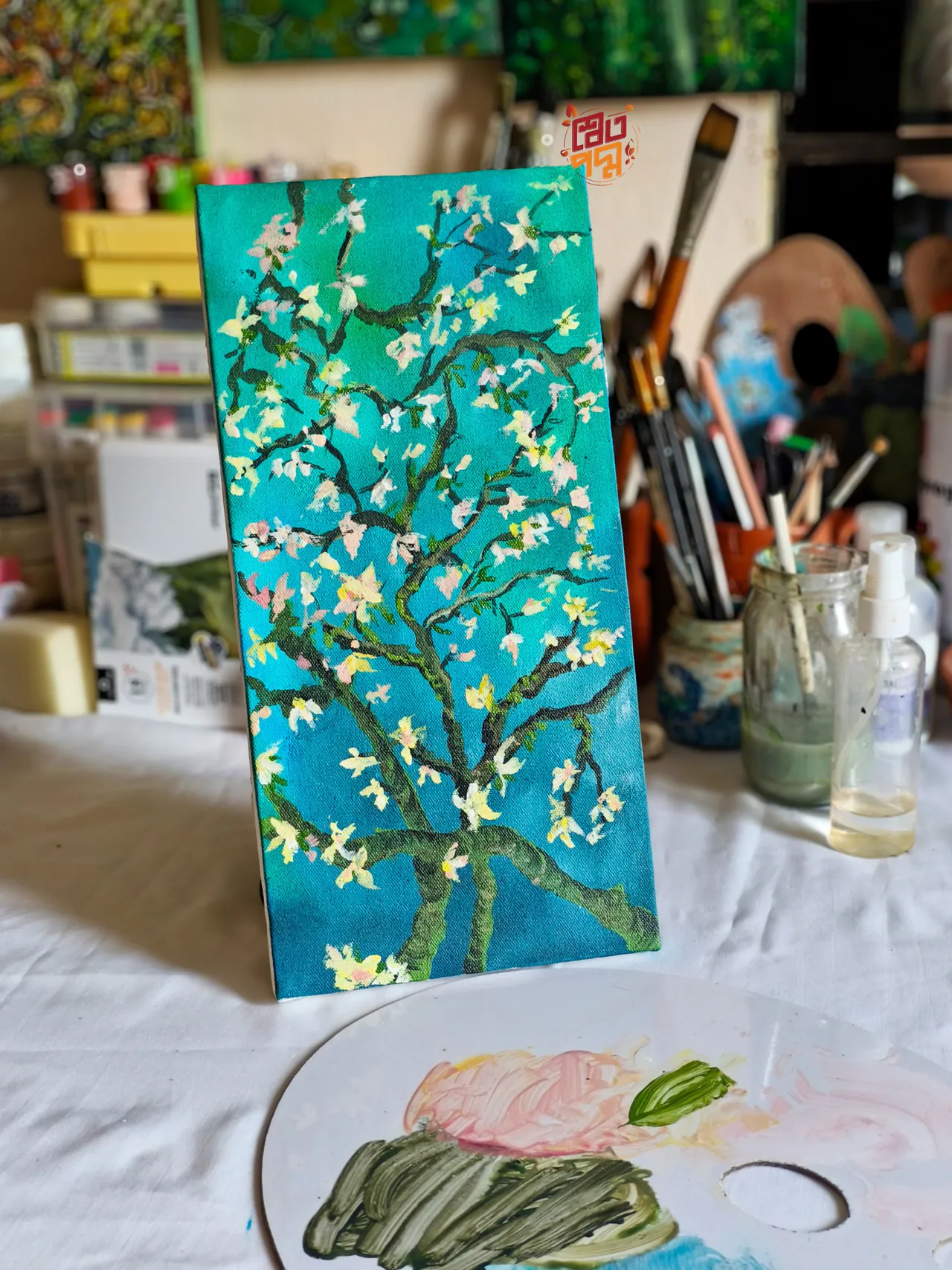 Almond blossom painting