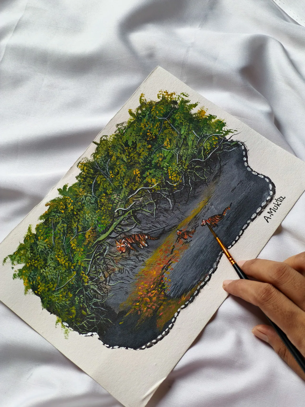 Painting on paper